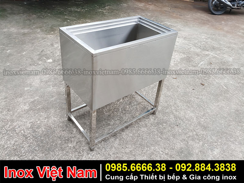 Thùng chứa đá inox 02