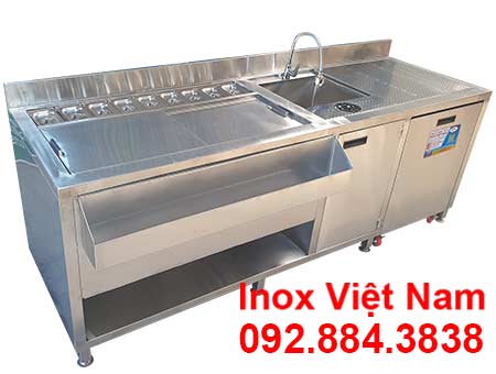 Quầy Pha Chế Inox Có Bồn Rửa QB-69