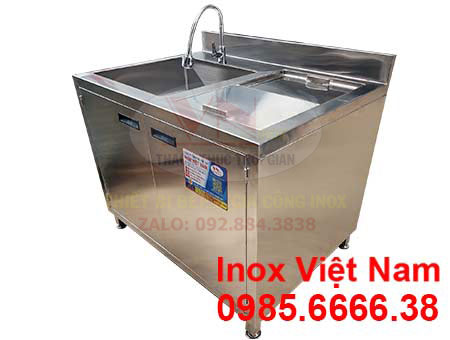 Quầy Pha Chế Inox Tích Hợp Bể Tách Mỡ QB-74